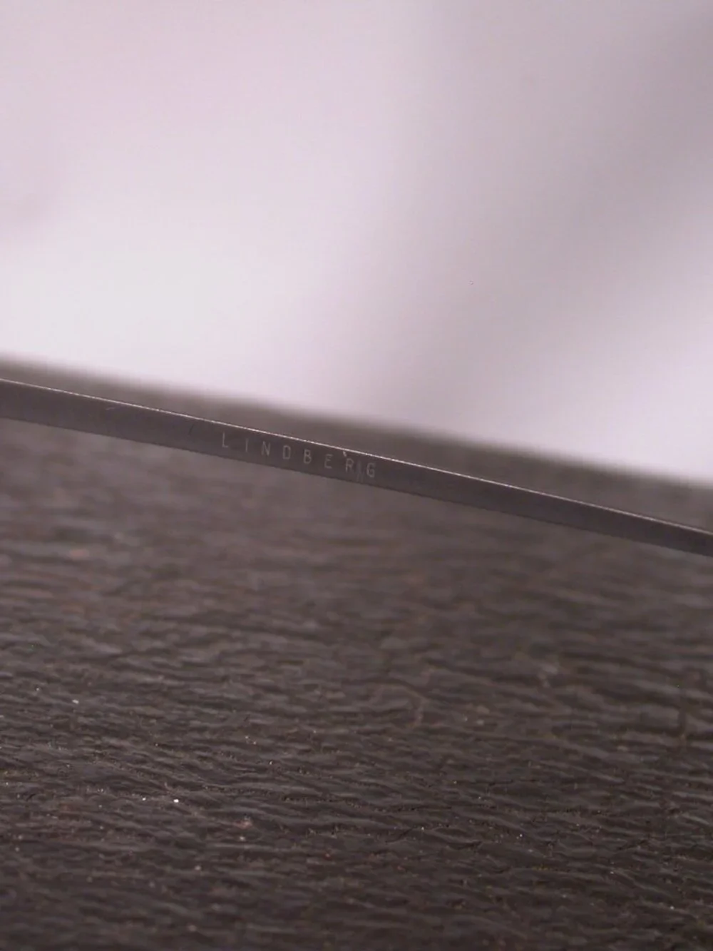 Lindberg Dark Gray Strip Titanium Modern Eyeglasses Frames Made in Denmark